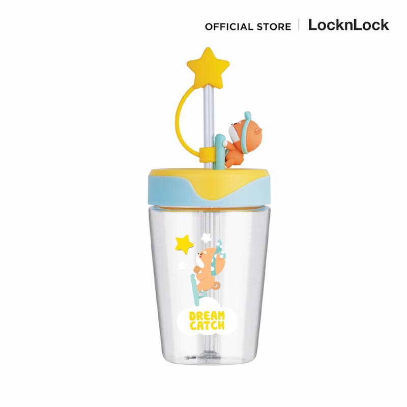 LocknLock แก้วน้ำพลาสติกพร้อมหลอด Dream Catcher 540 ml. - ABF779