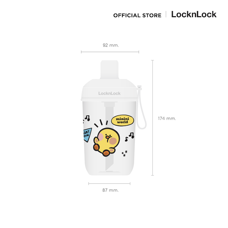 LocknLock With Line Friends แก้วชานมไข่มุก Milk Tea Bottle 520 ml. - ABF791WHTLF