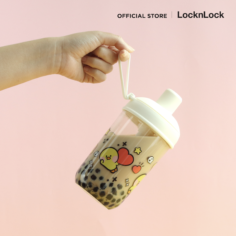LocknLock With Line Friends แก้วชานมไข่มุก Milk Tea Bottle 520 ml. - ABF791WHTLF