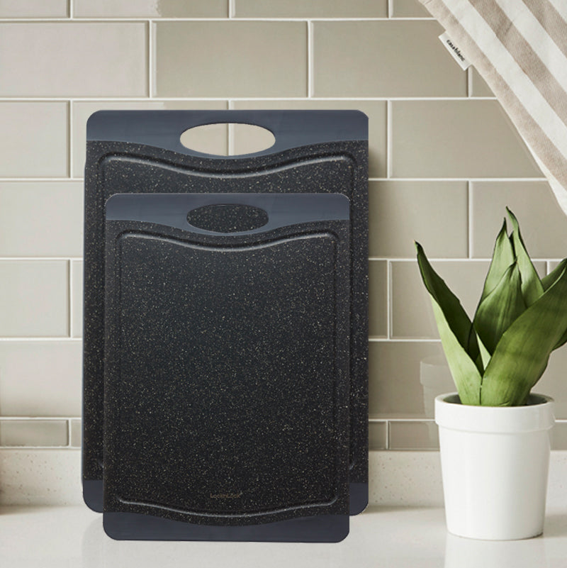 LocknLock เขียงลายหินอ่อนสีดำ สไตล์หรู Antibacterial Black Mabble Cutting Board - CKD008