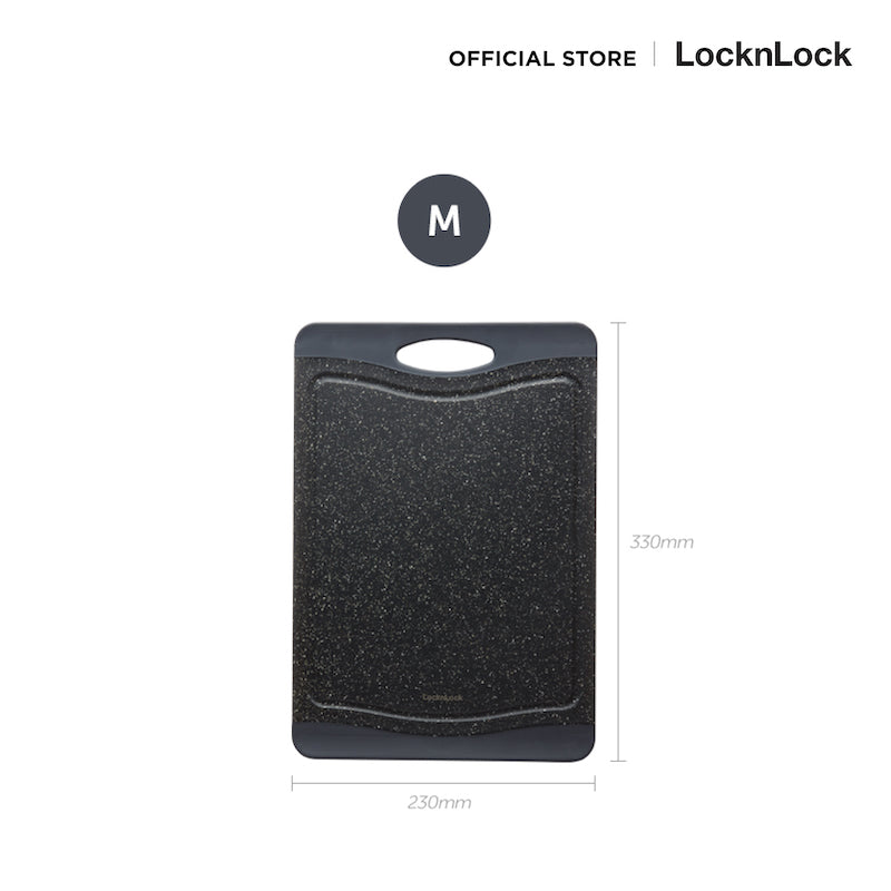 LocknLock เขียงลายหินอ่อนสีดำ สไตล์หรู Antibacterial Black Mabble Cutting Board - CKD007