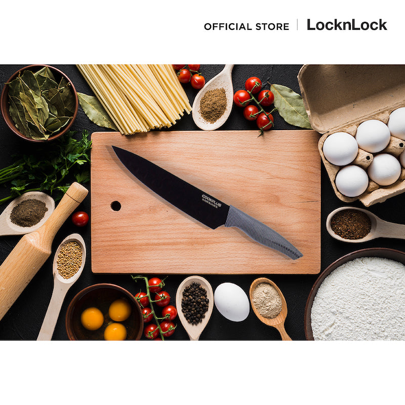LocknLock ชุดมีดทำครัวอเนกประสงค์ 5 ชิ้น COOKPLUS รุ่น CKK101S5BLK