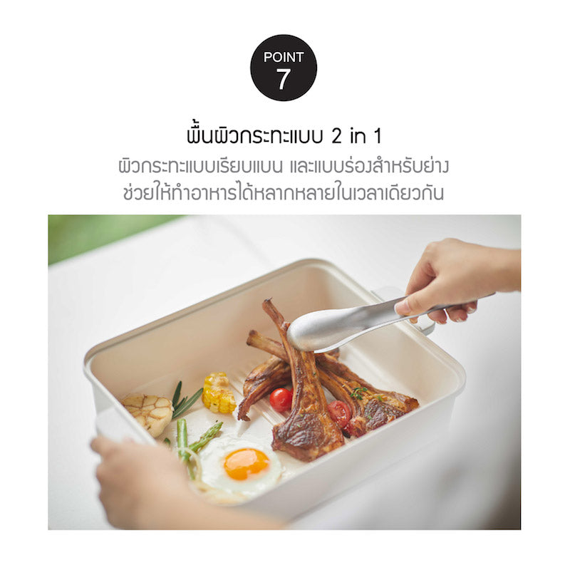 LocknLock เตาอเนกประสงค์ Multicooker ความจุ 4.5 L. - EJP154IVY
