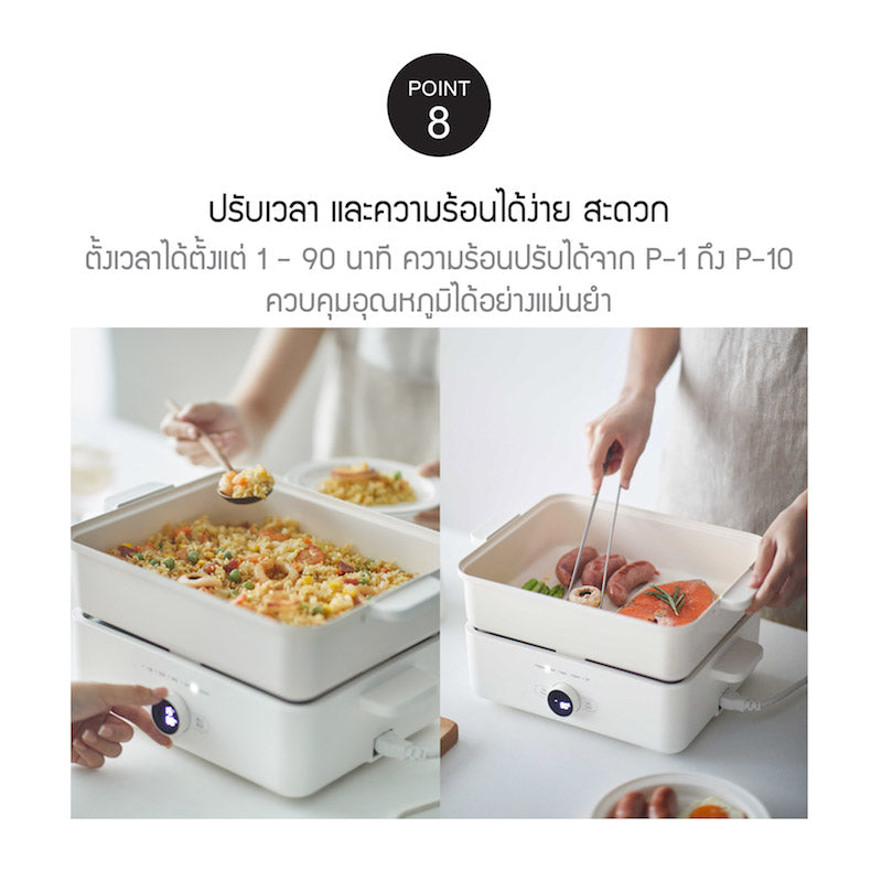 LocknLock เตาอเนกประสงค์ Multicooker ความจุ 4.5 L. - EJP154IVY