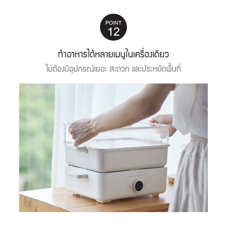LocknLock เตาอเนกประสงค์ Multicooker ความจุ 4.5 L. - EJP154IVY