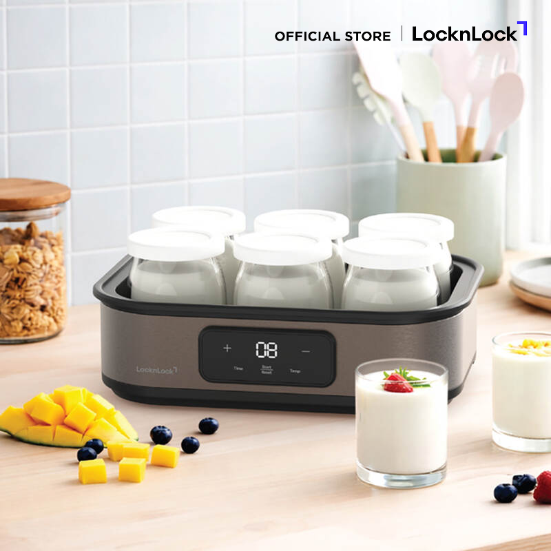 LocknLock เครื่องทำโยเกิร์ตดิจิทัล Digital Yogurt Maker รุ่น EJY213GRY