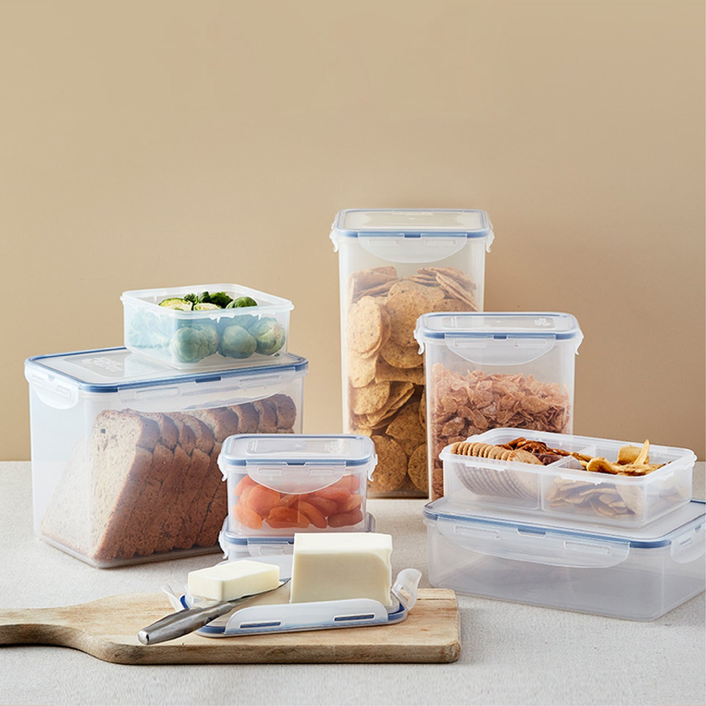 LocknLock กล่องพลาสติกถนอมอาหาร Classic Container ความจุ 800 ml. รุ่น HPL816