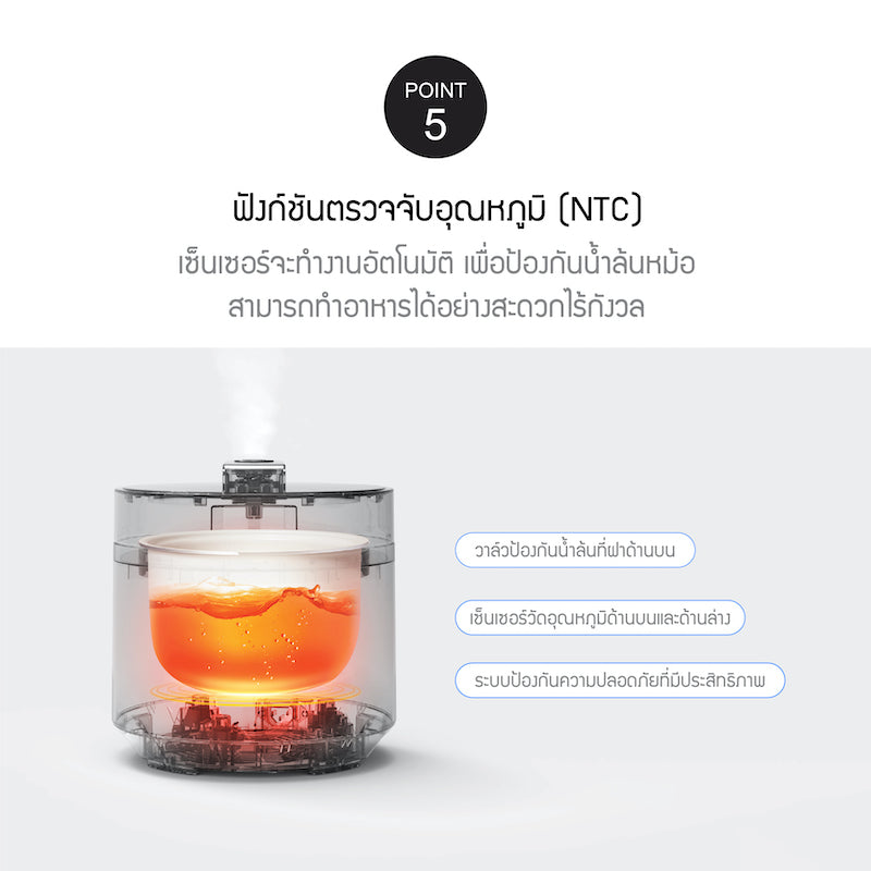 LocknLock หม้ออัดแรงดันไฟฟ้า Digital Electric Pressure Cooker 3L - EJR776IVY
