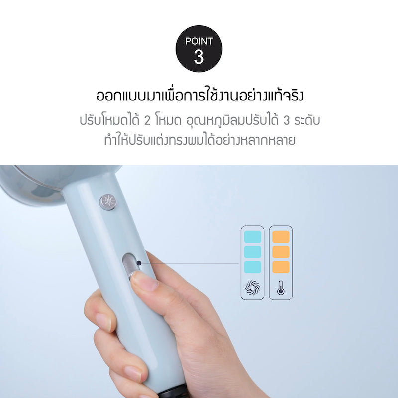 LocknLock ไดร์เป่าผม Hair Dryer - ENA144LBLU