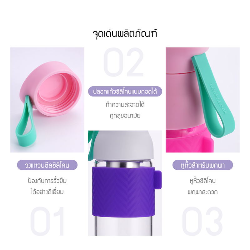 ขวดแก้ว locknlock จุดเด่น