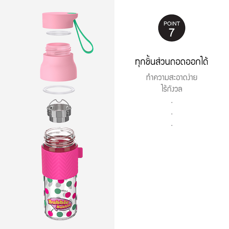 ขวดแก้ว locknlock point 7