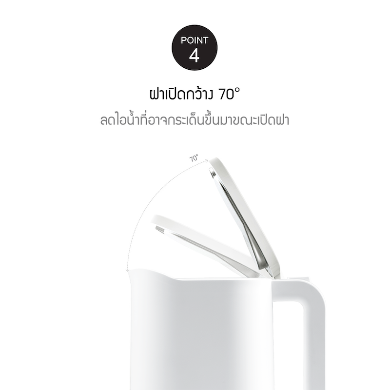 LocknLock กาต้มน้ำไฟฟ้า SILENT ELECTRIC KETTLE - EJK216WHT