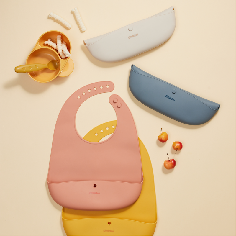 LocknLock ซิลิโคนกันเปื้อนสำหรับเด็ก Little LUV Silicone feeding BIB - LBB430