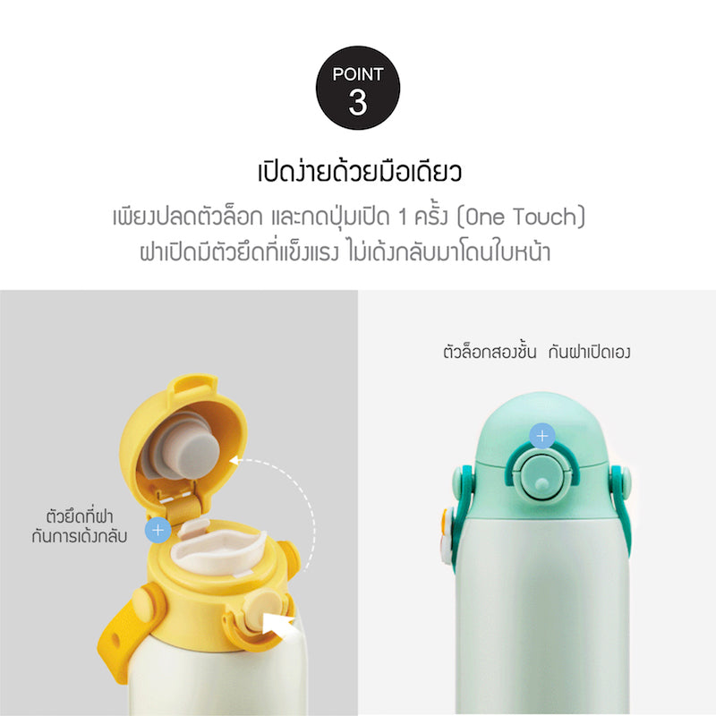 LocknLock กระติกน้ำเก็บอุณหภูมิ KIDS TUMBLER ความจุ 500 ml. รุ่น LHC3314
