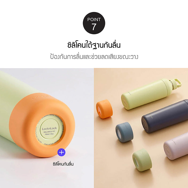 LocknLock กระบอกเก็บอุณหภูมิ Balance Fit Tumbler ความจุ 700 ml. - LHC4400