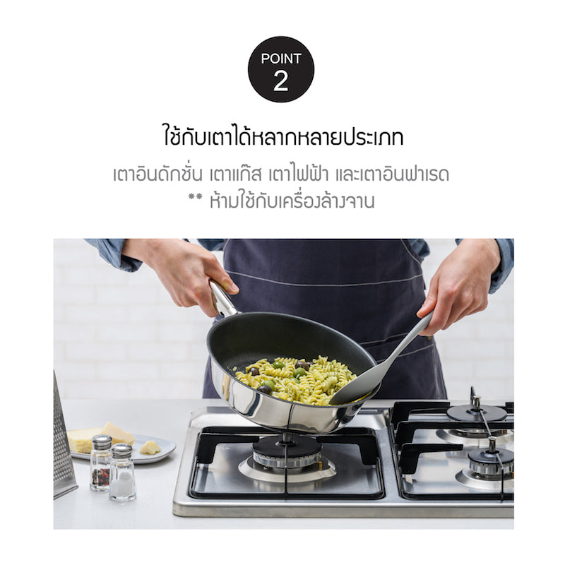 LocknLock กระทะสแตนเลส สตีล SUIT STAINLESS COOKWARE