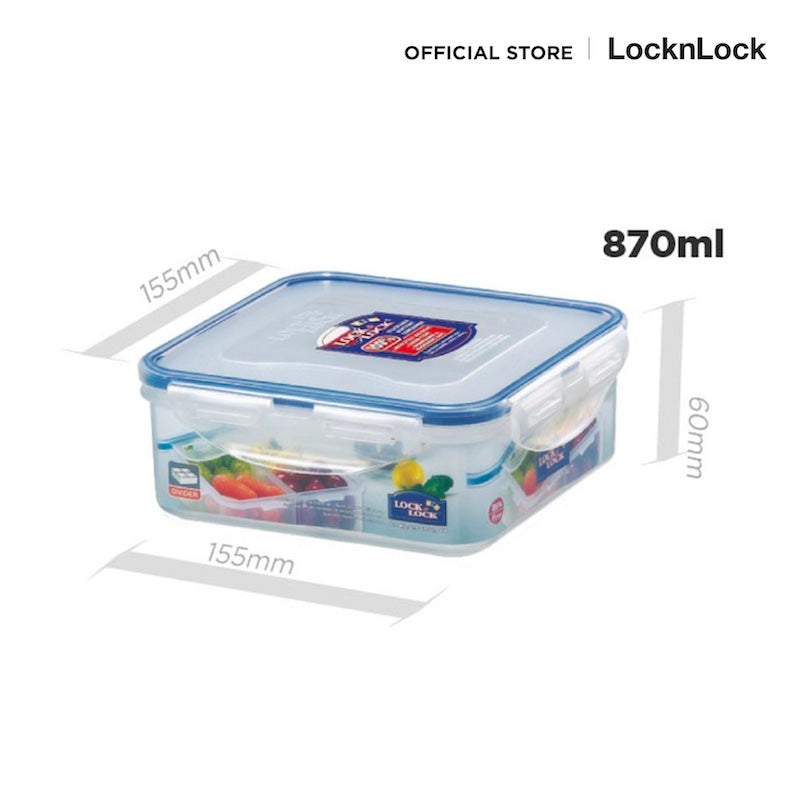 LocknLock กล่องพลาสติกถนอมอาหาร Classic Container ความจุ 870 ml. รุ่น HPL823