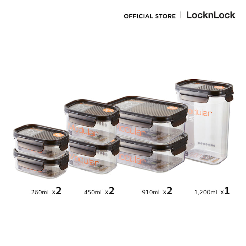 LocknLock Bisfree Modular Set 7 Pc. - LBF404S7
