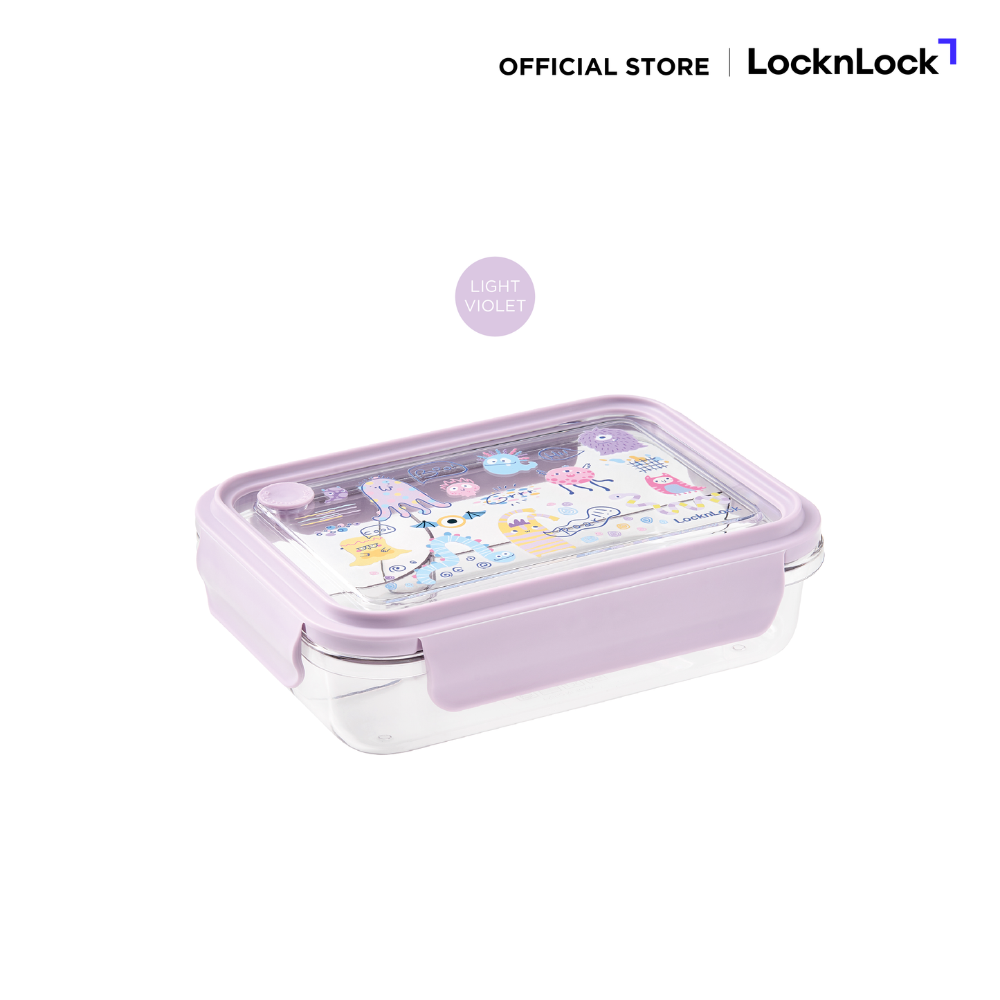 LocknLock กล่องใส่อาหาร 3-DIVIDED CLEAR LUNCH BOX 750 ML - LCB501