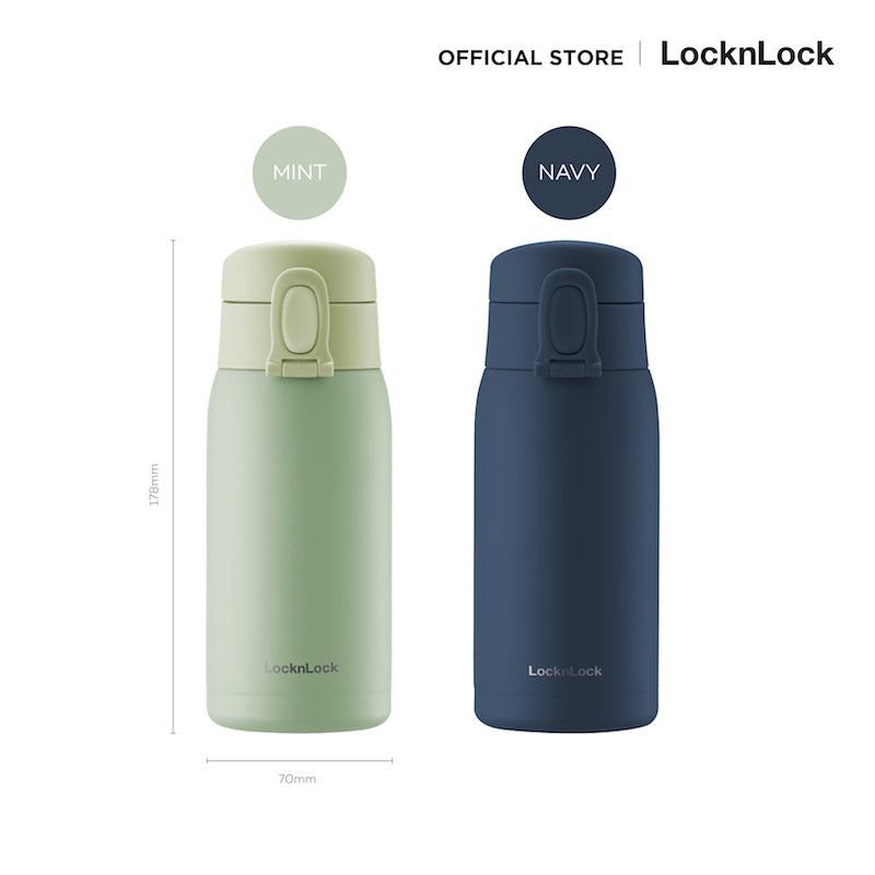 LocknLock Lucky One Touch Tumbler กระบอกน้ำเก็บอุณหภูมิ ความจุ 360 มล. - LHC3307