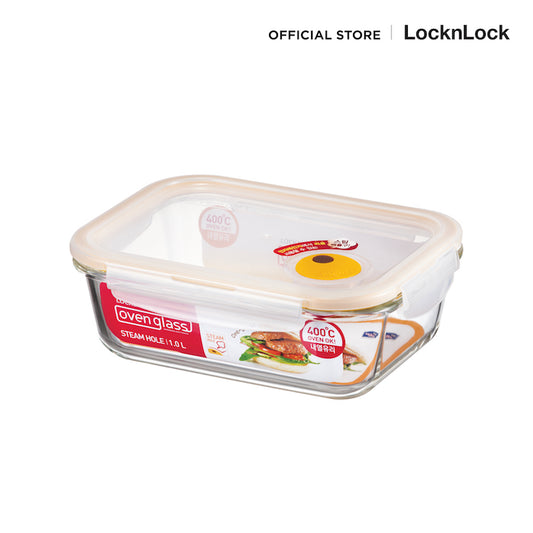 LocknLock กล่องแก้วถนอมอาหาร Oven Glass ความจุ 1000 ml. (1 Litr) รุ่น LLG445T