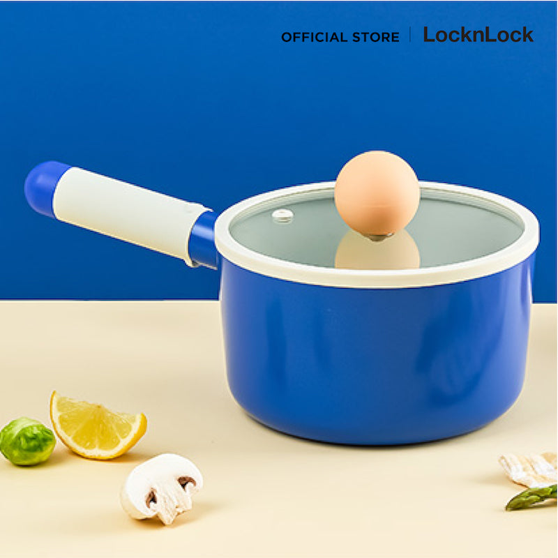 LocknLock หม้อด้ามพร้อมฝา LocknLock Rolling Pop ขนาด 16 cm. - LOP1161IH