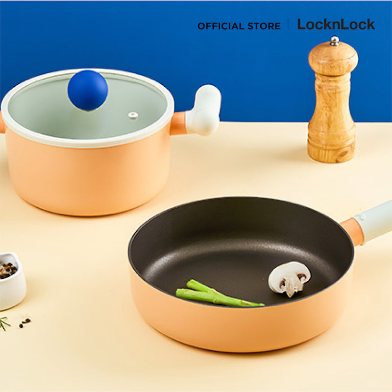 LocknLock กระทะก้นตื้น LocknLock Rolling Pop 22 cm. - LOP1225IH