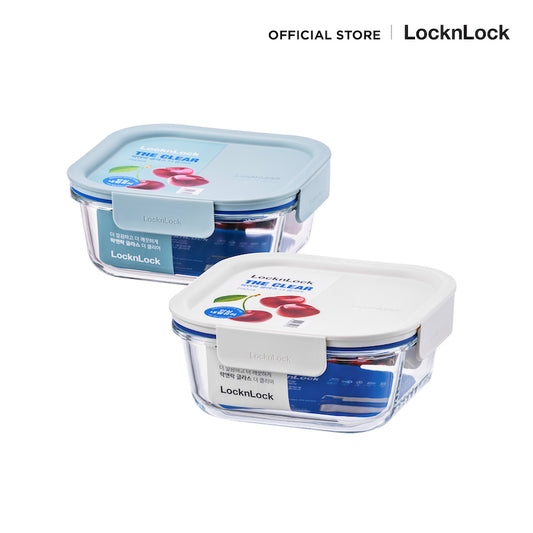 LocknLock กล่องแก้วถนอมอาหาร The Clear Square Container ความจุ 750 ml. - LNG224MIT