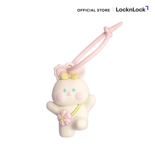 LocknLock ตุ๊กตาห้อยแก้วน้ำ รูปกระต่าย RABBIT MIT - LAC014WHT