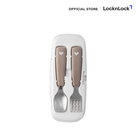 LocknLock ชุดช้อนส้อม Little LUV Baby Spoon & Fork set - LBB310