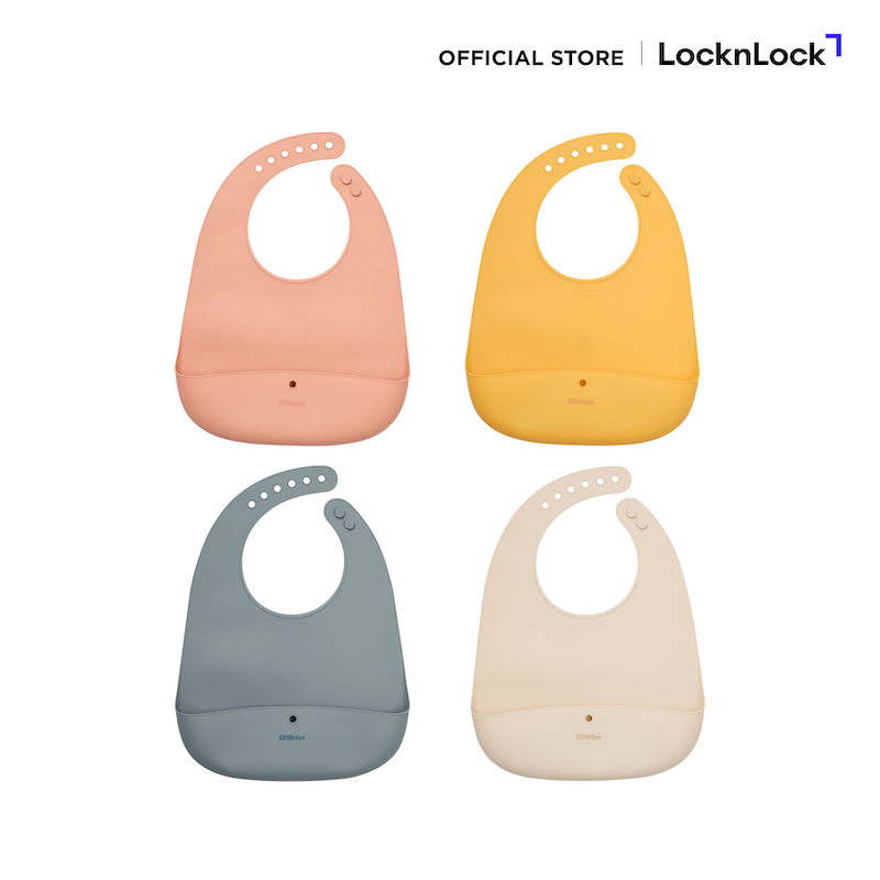 LocknLock ซิลิโคนกันเปื้อนสำหรับเด็ก Little LUV Silicone feeding BIB - LBB430