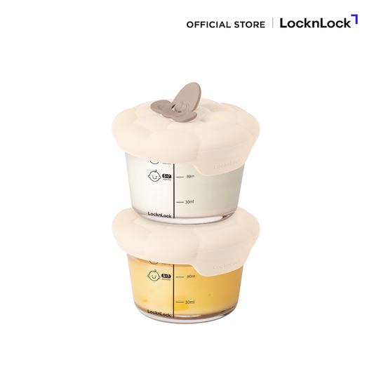 LocknLock กล่องแก้วใส่อาหารสำหรับเด็ก BABY FOOD CONTAINER - LNG058S2IVY