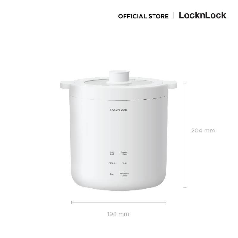 LocknLock หม้อหุงข้าวขนาดเล็ก Mini Electric Cooker 0.6L - EJR314IVY