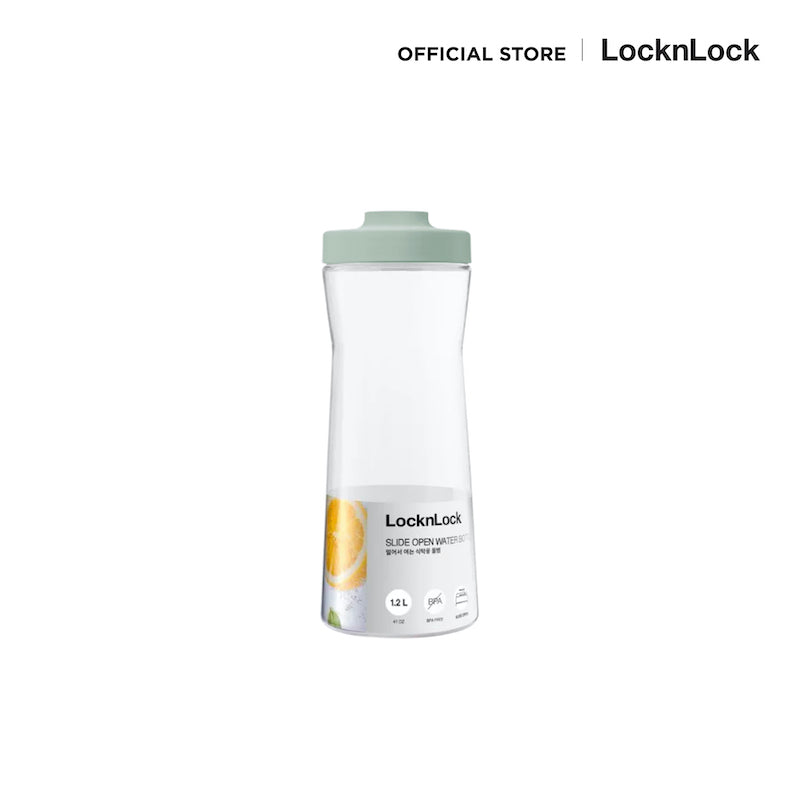 LocknLock กระบอกน้ำพลาสติก ฝาสไลด์ Slide Open Bottle 1.2 L - HAP823