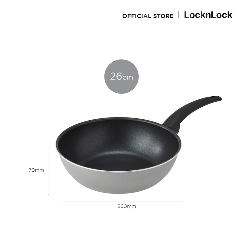 LocknLock Curve IH Fry Pan & Wok 26 cm. - CAW2633