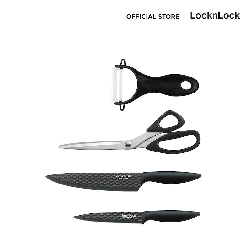 LocknLock Knife Set 4 pcs. - CKK103S4BLK