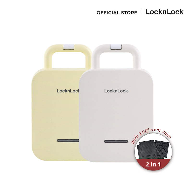 LocknLock เครื่องทำวาฟเฟิล Waffle & Sandwich Maker 2 in 1