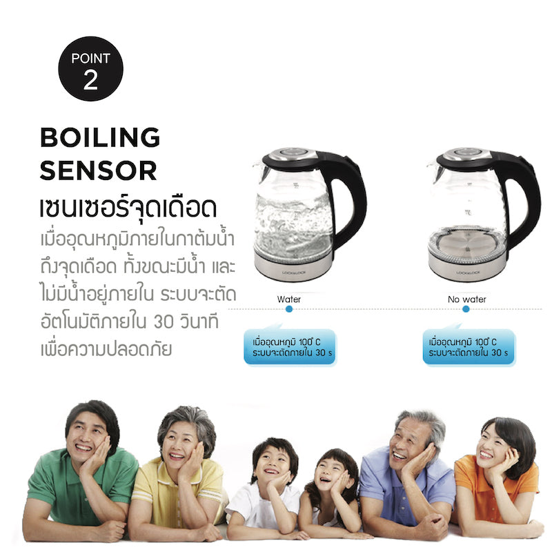 กาต้มน้ำไฟฟ้า LocknLock Electric Kettle 6