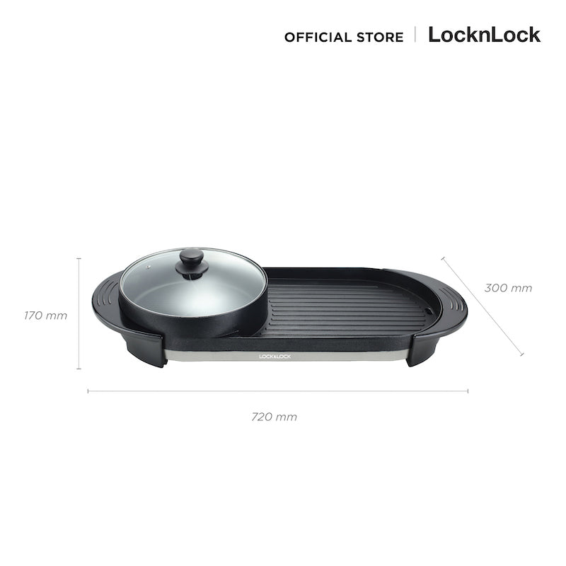 เตาปิ้งย่าง LocknLock พร้อมหม้อสุกี้ชาบู 2