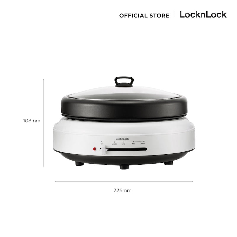 LocknLock Grill & Hot Pot 4 L. - EJP548WHT