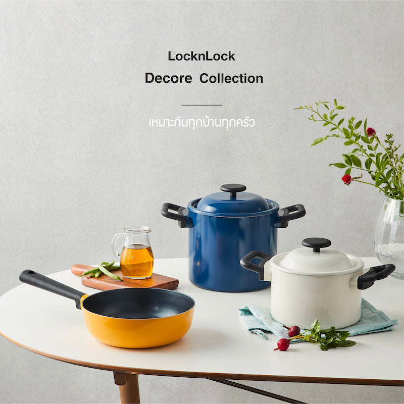 LocknLock Decore Fry Pan 24 cm. - LDE1243IH