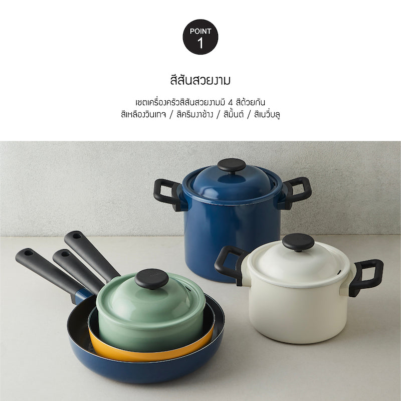 LocknLock Decore Fry Pan 24 cm. - LDE1243IH