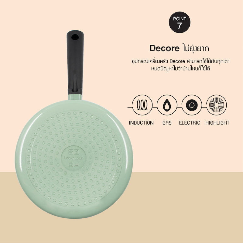 LocknLock Decore Fry Pan 24 cm. - LDE1243IH