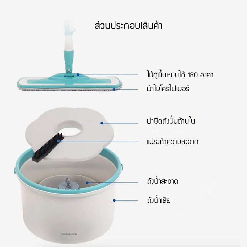 LocknLock Compact Spin Mop - ETM973