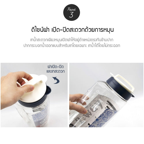 LocknLock 2 way aqua 1.9 L. - HAP784