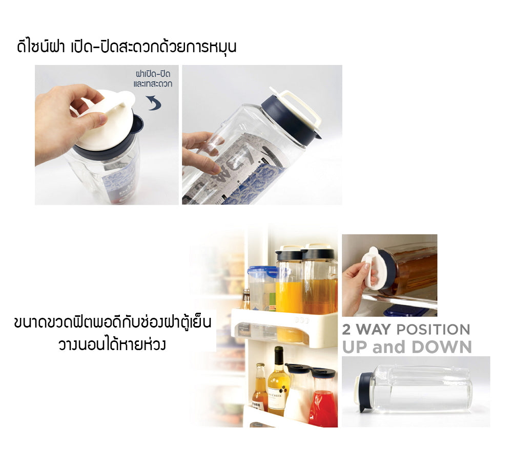 LocknLock 2 way aqua 1.9 L. - HAP784