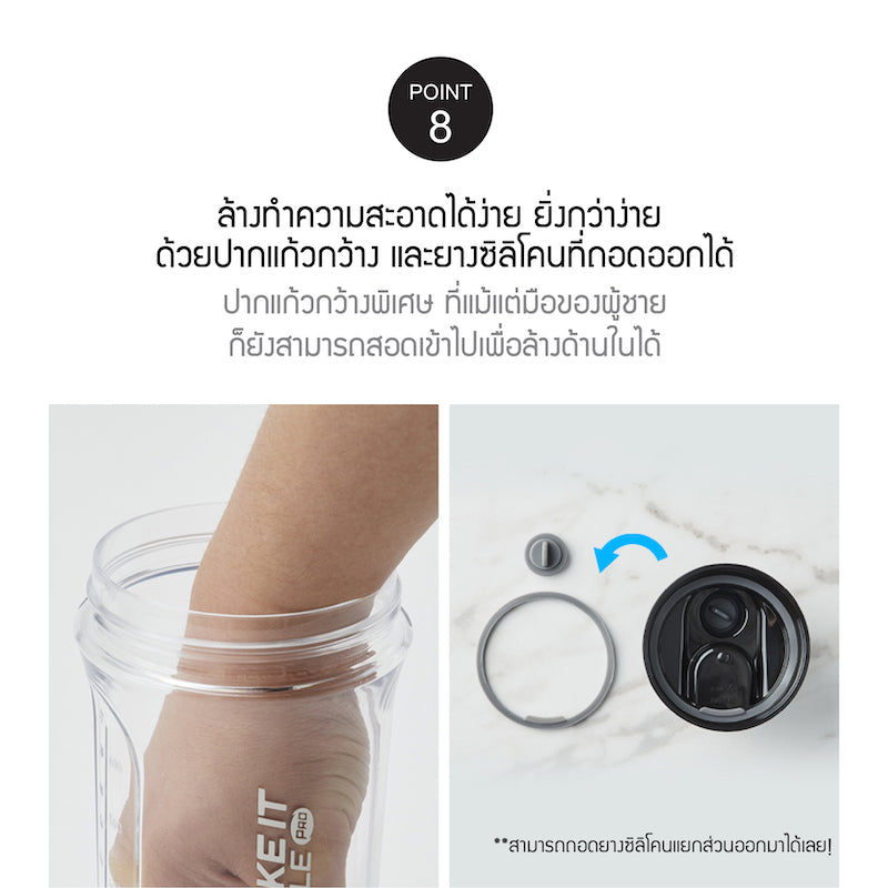 กระบอกเช็ค กระบอกน้ำ locknlock point 8