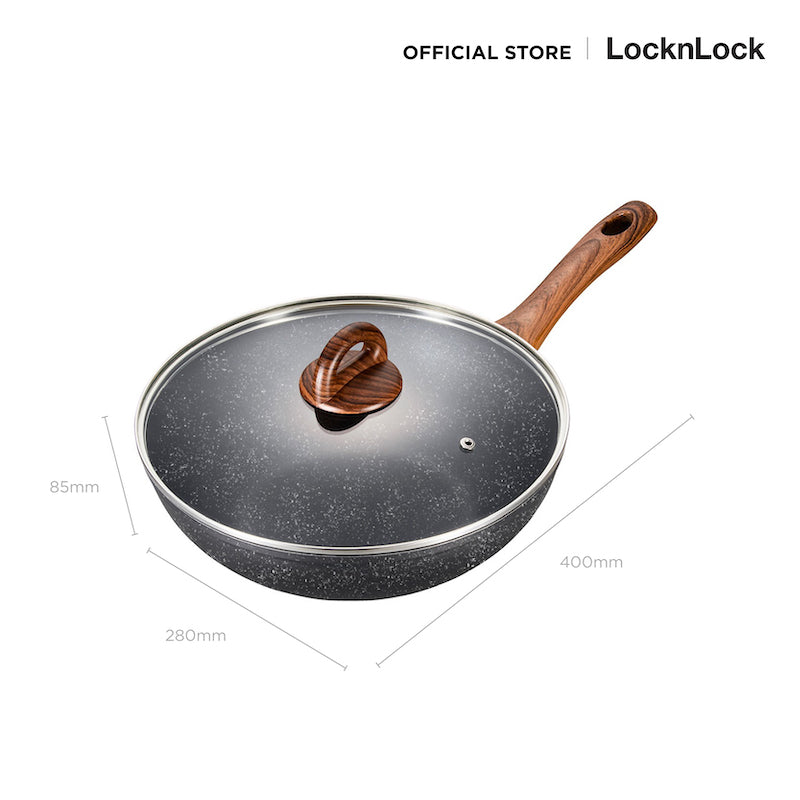 LocknLock Baum Marble Wok 28 cm. - LBU1285