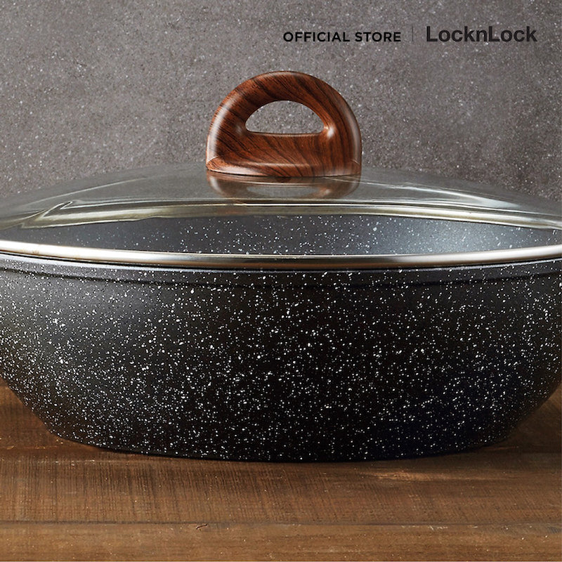 LocknLock Baum Marble Wok 28 cm. - LBU1285