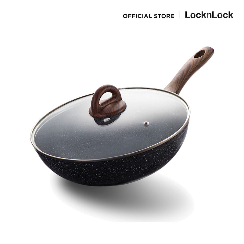 LocknLock Baum Marble Wok 28 cm. - LBU1285